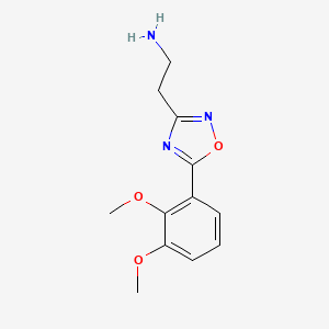 2-[5-(2,3-Dimethoxyphenyl)-1,2,4-oxadiazol-3-yl]ethanamine