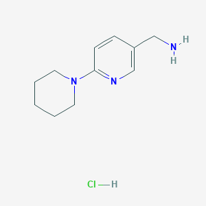 (6-(Piperidin-1-yl)pyridin-3-yl)methanamine hydrochloride