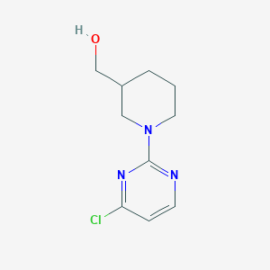 molecular formula C10H14ClN3O B11880752 (1-(4-Chloropyrimidin-2-yl)piperidin-3-yl)methanol 