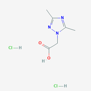 2-(3,5-Dimethyl-1H-1,2,4-triazol-1-yl)acetic acid dihydrochloride