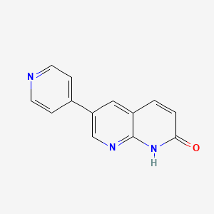 6-(4-pyridyl)-1H-1,8-naphthyridin-2-one