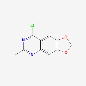 molecular formula C10H7ClN2O2 B11880814 8-Chloro-6-methyl-[1,3]dioxolo[4,5-g]quinazoline CAS No. 66016-78-2