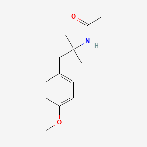 molecular formula C13H19NO2 B11880823 N-[1-(4-methoxyphenyl)-2-methylpropan-2-yl]acetamide CAS No. 926319-54-2