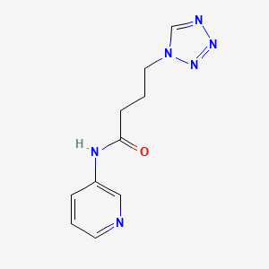 molecular formula C10H12N6O B1188090 N-(3-pyridinyl)-4-(1H-tetraazol-1-yl)butanamide 