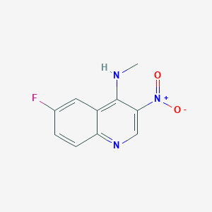 6-Fluoro-N-methyl-3-nitroquinolin-4-amine