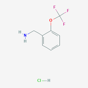 molecular formula C8H9ClF3NO B11880945 (2-(Trifluoromethoxy)phenyl)methanamine hydrochloride 