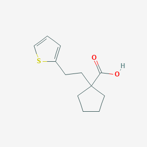 1-(2-(Thiophen-2-yl)ethyl)cyclopentanecarboxylic acid