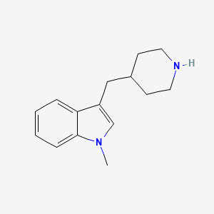 molecular formula C15H20N2 B11881044 1-Methyl-3-(piperidin-4-ylmethyl)-1h-indole 