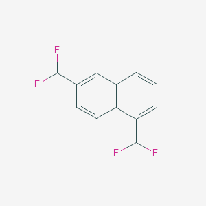 molecular formula C12H8F4 B11881085 1,6-Bis(difluoromethyl)naphthalene 