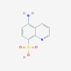 molecular formula C9H8N2O3S B11881094 5-Aminoquinoline-8-sulfonic acid CAS No. 855833-34-0