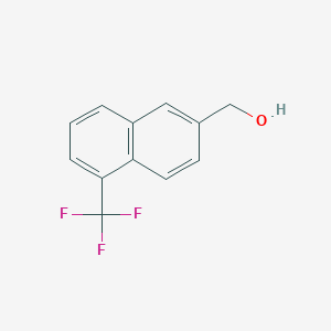 molecular formula C12H9F3O B11881114 1-(Trifluoromethyl)naphthalene-6-methanol CAS No. 1261786-29-1