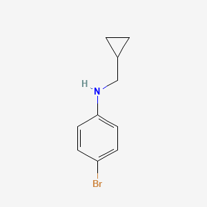 molecular formula C10H12BrN B11881132 4-Bromo-N-(cyclopropylmethyl)aniline CAS No. 356539-42-9