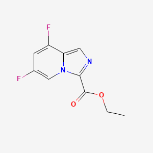 molecular formula C10H8F2N2O2 B11881160 Ethyl 6,8-difluoroimidazo[1,5-A]pyridine-3-carboxylate 