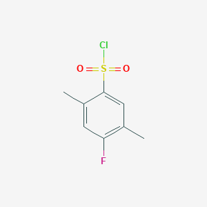 molecular formula C8H8ClFO2S B11881170 4-Fluoro-2,5-dimethylbenzenesulfonyl chloride 