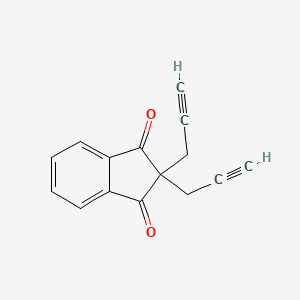 molecular formula C15H10O2 B11881172 2,2-Di(prop-2-yn-1-yl)-1H-indene-1,3(2H)-dione 