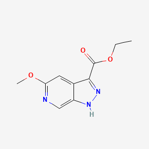 molecular formula C10H11N3O3 B11881220 Ethyl 5-methoxy-1H-pyrazolo[3,4-c]pyridine-3-carboxylate 