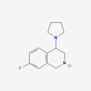 7-Fluoro-4-(pyrrolidin-1-yl)-1,2,3,4-tetrahydroisoquinoline