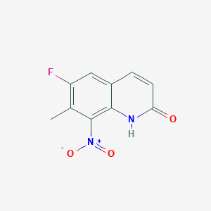 6-Fluoro-7-methyl-8-nitroquinolin-2(1H)-one