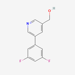 molecular formula C12H9F2NO B11881331 (5-(3,5-Difluorophenyl)pyridin-3-yl)methanol CAS No. 1346691-78-8