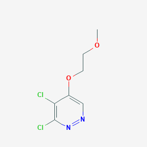 molecular formula C7H8Cl2N2O2 B11881360 3,4-Dichloro-5-(2-methoxyethoxy)pyridazine CAS No. 1346698-22-3