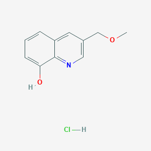 molecular formula C11H12ClNO2 B11881407 3-(Methoxymethyl)quinolin-8-OL hydrochloride CAS No. 184826-33-3