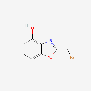 molecular formula C8H6BrNO2 B11881413 2-(Bromomethyl)-4-hydroxybenzo[d]oxazole 