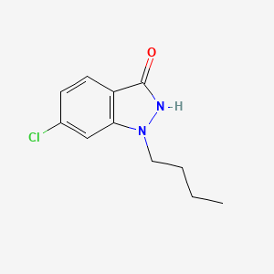 molecular formula C11H13ClN2O B11881418 1H-Indazol-3-ol, 1-butyl-6-chloro- CAS No. 1016-15-5