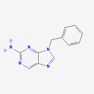 molecular formula C12H11N5 B11881422 9-Benzylpurin-2-amine CAS No. 226247-80-9