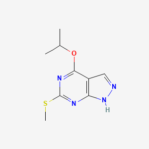 4-Isopropoxy-6-(methylthio)-1H-pyrazolo[3,4-d]pyrimidine