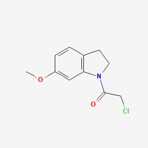 molecular formula C11H12ClNO2 B11881447 2-Chloro-1-(6-methoxyindolin-1-yl)ethanone CAS No. 793672-17-0