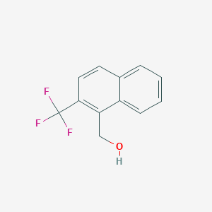 molecular formula C12H9F3O B11881455 (2-(Trifluoromethyl)naphthalen-1-yl)methanol 