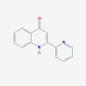 molecular formula C14H10N2O B11881478 2-(Pyridin-2-YL)quinolin-4-OL CAS No. 110802-13-6