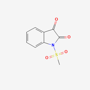 molecular formula C9H7NO4S B11881483 1-(Methylsulfonyl)indoline-2,3-dione CAS No. 58837-08-4