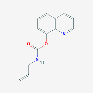 molecular formula C13H12N2O2 B11881519 Quinolin-8-yl allylcarbamate CAS No. 59741-15-0