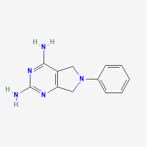 6-Phenyl-6,7-dihydro-5h-pyrrolo[3,4-d]pyrimidine-2,4-diamine