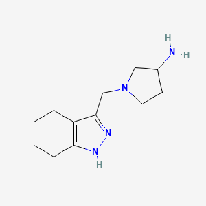 1-((4,5,6,7-Tetrahydro-1H-indazol-3-yl)methyl)pyrrolidin-3-amine