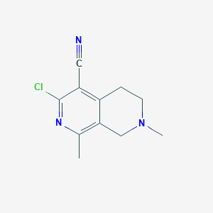 3-Chloro-1,7-dimethyl-5,6,7,8-tetrahydro-2,7-naphthyridine-4-carbonitrile