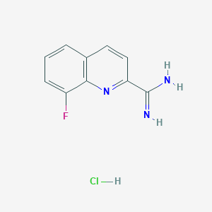 8-Fluoroquinoline-2-carboximidamide hydrochloride