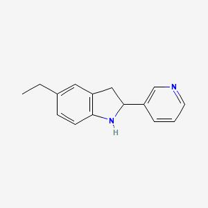 5-Ethyl-2-(pyridin-3-yl)indoline