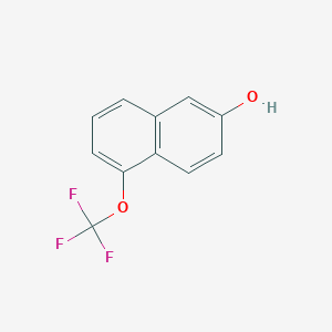 molecular formula C11H7F3O2 B11881620 1-(Trifluoromethoxy)-6-naphthol 