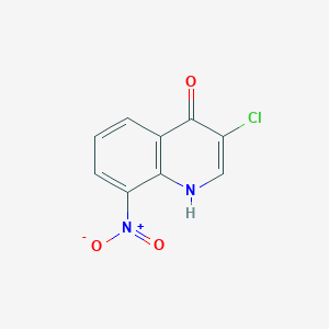 molecular formula C9H5ClN2O3 B11881622 3-Chloro-8-nitroquinolin-4-OL CAS No. 65674-04-6