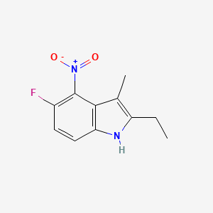 2-Ethyl-5-fluoro-3-methyl-4-nitro-1H-indole