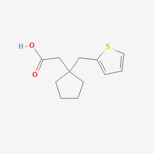 2-(1-(Thiophen-2-ylmethyl)cyclopentyl)acetic acid