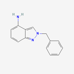 molecular formula C14H13N3 B11881711 2-Benzyl-2H-indazol-4-amine CAS No. 82013-52-3