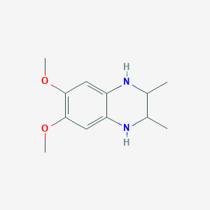 molecular formula C12H18N2O2 B11881736 6,7-Dimethoxy-2,3-dimethyl-1,2,3,4-tetrahydroquinoxaline 