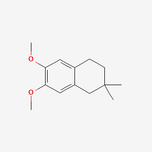 molecular formula C14H20O2 B11881746 Naphthalene, 1,2,3,4-tetrahydro-6,7-dimethoxy-2,2-dimethyl- CAS No. 97228-06-3