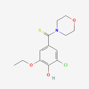 2-Chloro-6-ethoxy-4-(4-morpholinylcarbothioyl)phenol