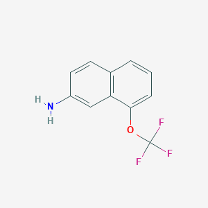 molecular formula C11H8F3NO B11881771 8-(Trifluoromethoxy)naphthalen-2-amine 