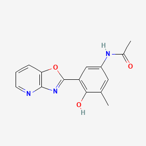 N-(4-hydroxy-3-methyl-5-[1,3]oxazolo[4,5-b]pyridin-2-ylphenyl)acetamide