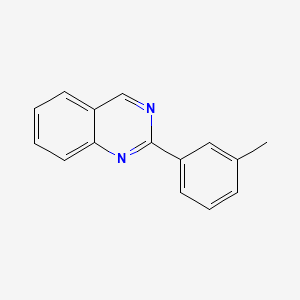 molecular formula C15H12N2 B11881784 2-(M-Tolyl)quinazoline 